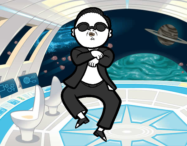 Desenho Gangnam Style pintado por getleman