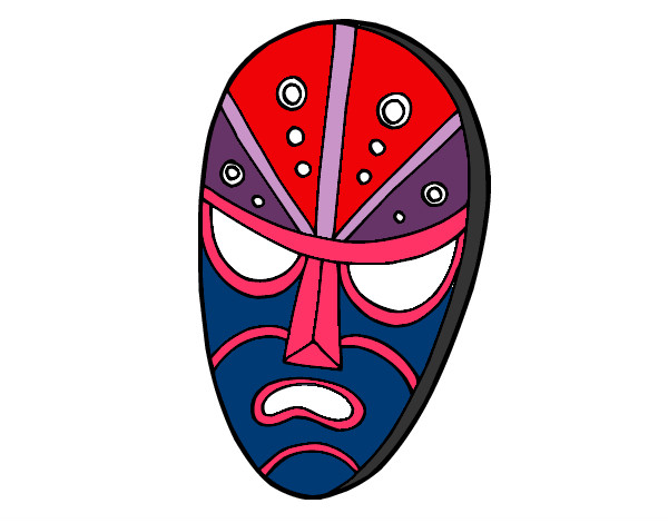 Desenho Máscara zangada pintado por Diana11