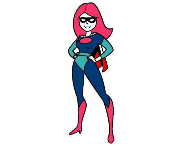 Desenho Superheroine pintado por Diana11