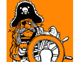 Desenho Capitão pirata pintado por LucaManz