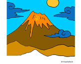 Desenho Monte Fuji pintado por adriano21