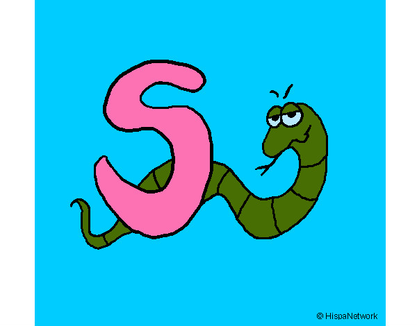 Desenho Serpente pintado por kikinho