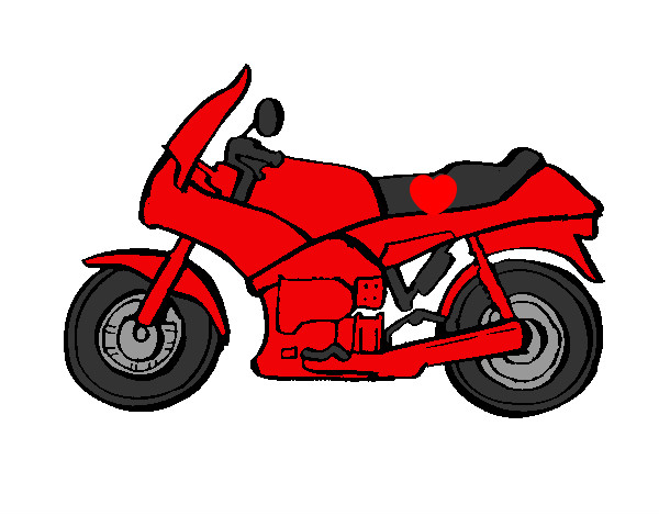 Desenho Motocicleta pintado por lgoe