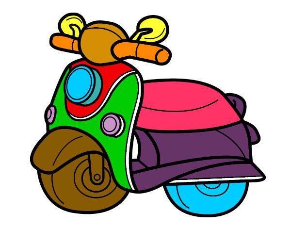 Desenho Motocicleta Vespa pintado por lyaalba