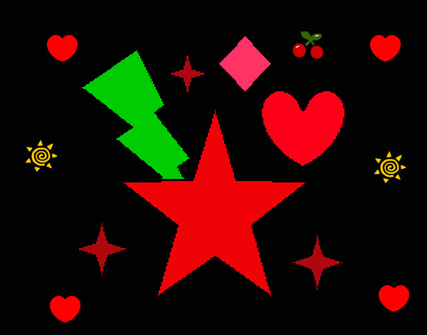 Desenho Estrellatico pintado por lharissa