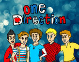 Desenho One Direction 3 pintado por carolinam