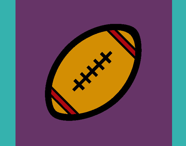 Desenho Bola de futebol americano II pintado por Cotinha