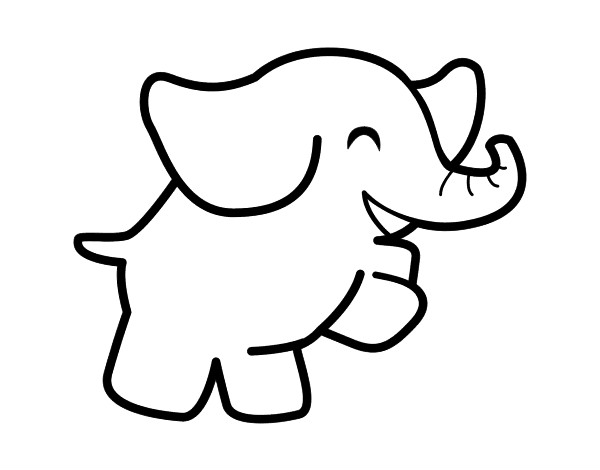Desenho Elefante bailarino pintado por manovini