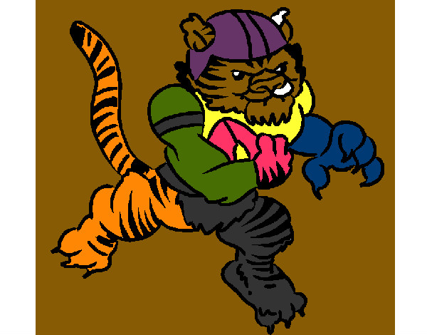 Desenho Jogador tigre pintado por alejandro2