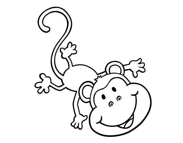 Desenho Macaco encantador pintado por manovini