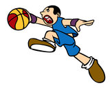 Desenho Salto de basquete pintado por ruber