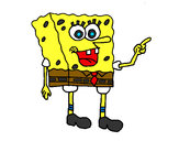 Desenho SpongeBob 5 pintado por dantas