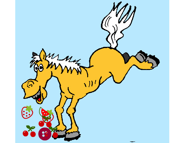 Desenho Cavalo enlouquecido pintado por tukuruvi