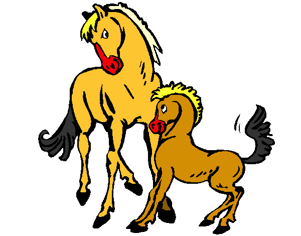 Desenho Cavalos pintado por tukuruvi