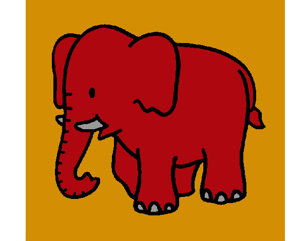 Desenho Elefante bebé pintado por Helenasouz