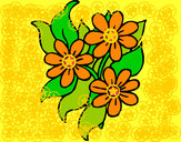 Desenho Florzitas pintado por lininha