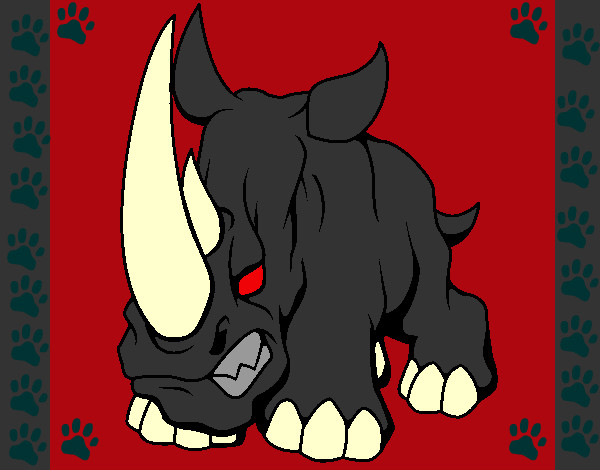Desenho Rinoceronte II pintado por alejandro2