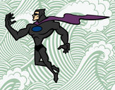 Desenho Super herói poderoso pintado por mirimiri