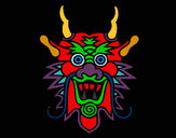 Desenho Cara de dragão pintado por thassyrock