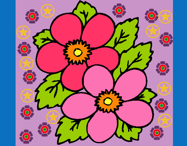 Desenho Flores 1 pintado por Helenasouz