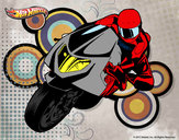 Desenho Hot Wheels Ducati 1098R pintado por juba