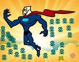 Desenho Super herói poderoso pintado por Diegocsilv