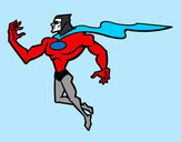 Desenho Super herói poderoso pintado por gustavot