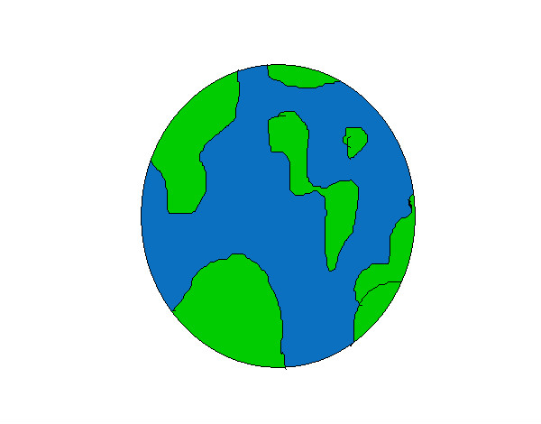 Desenho Terra pintado por yohna