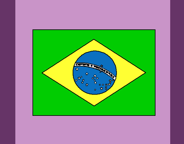 Desenho Brasil pintado por yasminS2