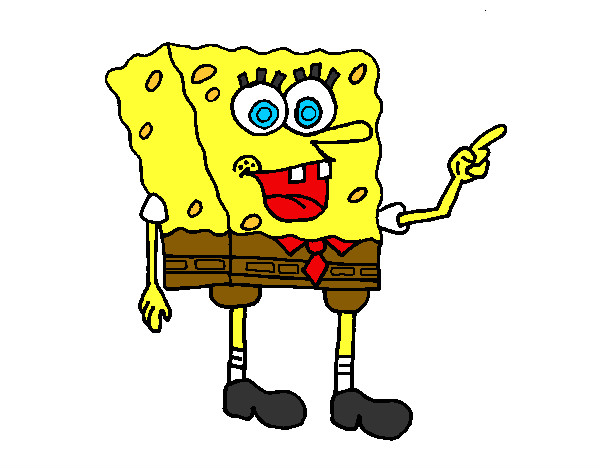 Desenho SpongeBob 5 pintado por juanlivia