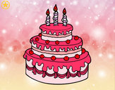 Desenho Torta de Aniversário pintado por yasminS2