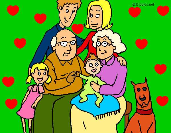 Desenho Família pintado por julianafe