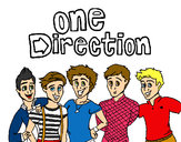 Desenho One Direction 3 pintado por Niall