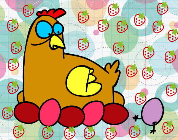 Desenho A incubação de galinha pintado por JASMYN