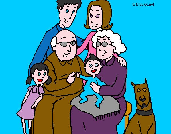 Desenho Família pintado por thaynat