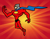Desenho Super herói poderoso pintado por Sonetinho