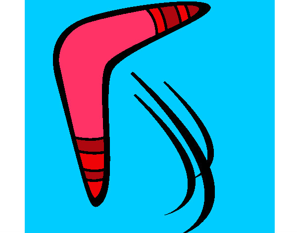 Desenho Bumerangue pintado por juul