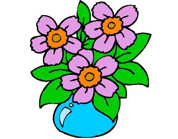 Desenho Jarro de flores pintado por jaquelined
