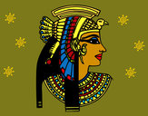 Desenho Perfil Cleopatra pintado por ImShampoo
