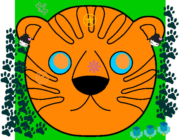 Desenho Tigre II pintado por GUIDUARTE