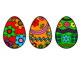 Desenho Três ovos de Páscoa pintado por martim2008
