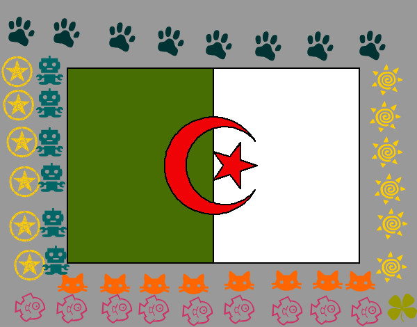 Desenho Argélia pintado por janio