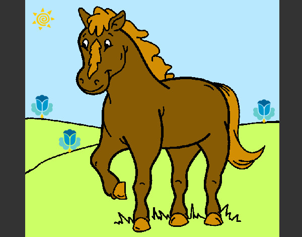 Desenho Cavalo 4 pintado por ThiagoTG