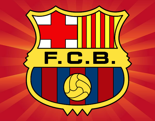 Desenho Emblema do F.C. Barcelona pintado por ThiagoTG