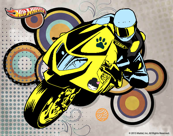 Desenho Hot Wheels Ducati 1098R pintado por ALEXZANGNS