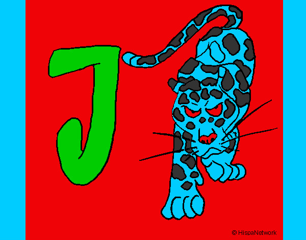 Desenho Jaguar pintado por gabizola