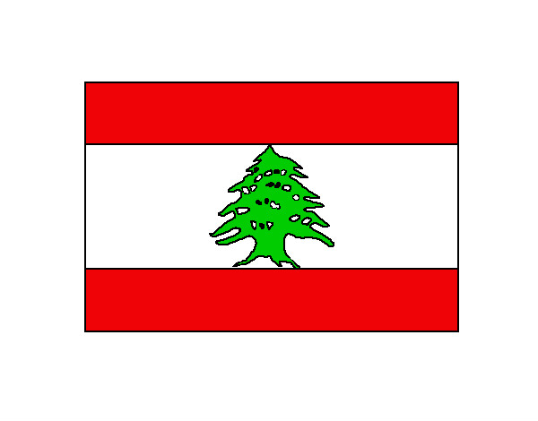 Desenho Líbano pintado por janio