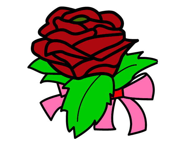 Desenho Rosa, flor pintado por marys