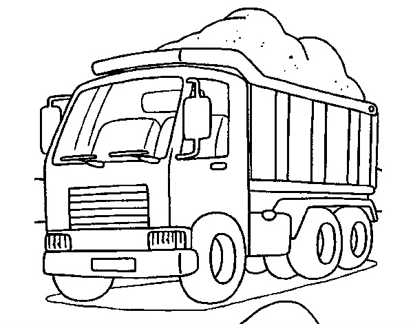 Desenho Camião de carga pintado por gloriaa