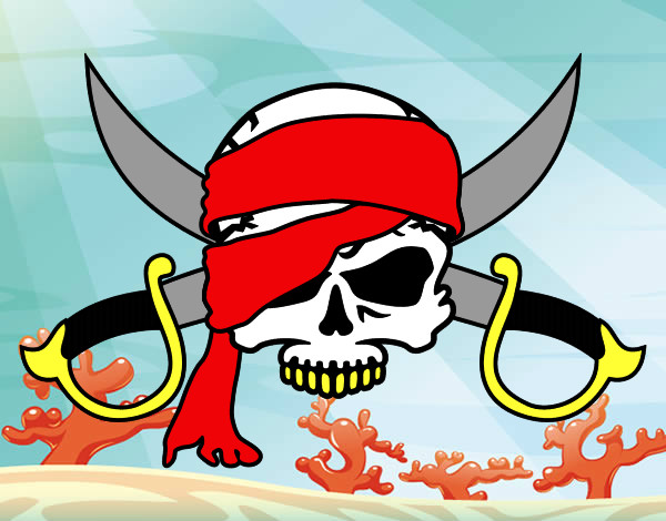 Desenho Símbolo pirata pintado por jhonatan9
